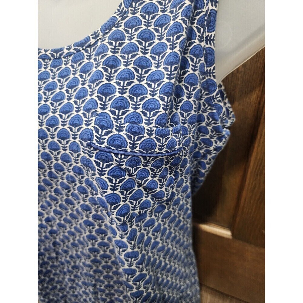 Vera Bradley tank top blue White stretch cotton women‘s Small - Picture 2 of 5